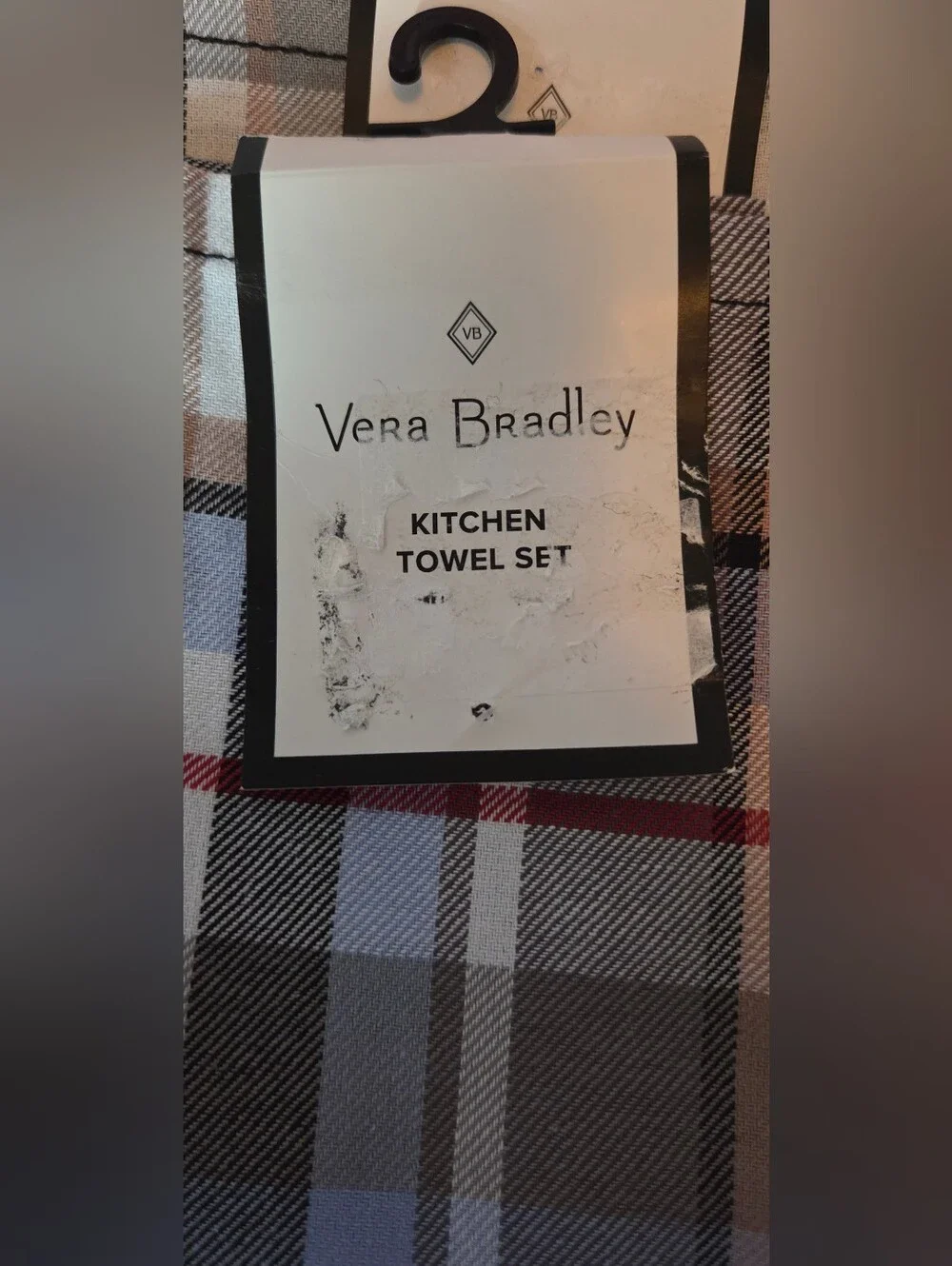 Vera Bradley Plaid Kitchen Towels Set of 2 NWT